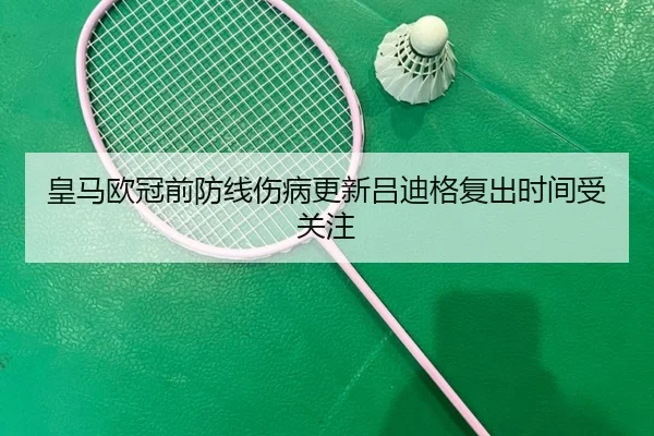 皇马欧冠前防线伤病更新吕迪格复出时间受关注